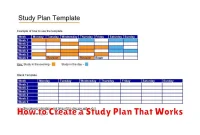 How to Create a Study Plan That Works