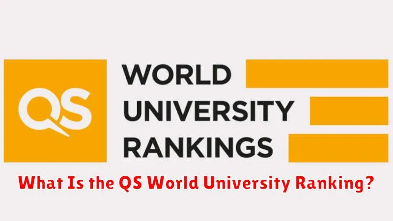 What Is the QS World University Ranking?